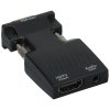 Переходник VCOM CA337A VGA(M)+audio+microUSB --> HDMI(F)1080*60Hz