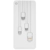 Портативный аккумулятор Powerbank Perfeo ABSOLUTE 10000mah In Micro usb,USB /Out USB,Micro usb,Type-C,Lightning, 2.1А/ белый (PF_B4879)