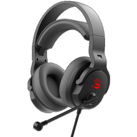 Гарнитура проводная с микрофоном A4Tech Bloody G330p черный 2м мониторные оголовье (G330P)