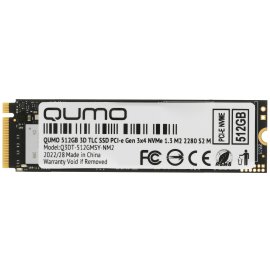 Накопитель SSD QUMO Novation, 256Gb, M.2 2280, PCIe 3.0 x4, NVMe, R/W 3100/1290