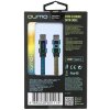 Кабель Qumo, Type С - Type C, USB 3.0, 1,2м, 5-20В, 5А, 100 Вт, опл. металл. пружинка, кон. металл, rainbow
