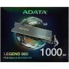 Накопитель SSD ADATA LEGEND 860, 1Tb, PCIe 4.0 x4, 2280, NVMe, R/W 6000/4000, с радиатором
