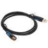 Кабель-удлинитель Vention USB 2.0 AM/AF - 1м черный