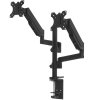 Кронштейн (держатель) ONKRON G140 для двух мониторов 13"-32" дюймов настольный, черный