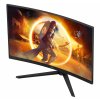 Монитор 32" AOC CQ32G4VE, VA 2560x1440, 180 Гц, 1 мс, 16:9, 300 кд/м², 2xHDMI, 1xDP, 1x3.5 мм, изогнутый R1500, черный
