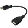 Кабель Rexant (18-1181) USB кабель OTG mini USB на USB шнур 0.15M черный