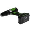 Дрель-шуруповерт аккумуляторная GREENWORKS GD24DD60K2, Аккумуляторная, 18В, Ударная, Кейс
