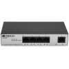 Коммутатор Unmanaged Switch 4x1000Base-T PoE, 1x1000Base-T, PoE Budget 60W, Long-range PoE up to 250m, metal case