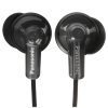 Наушники вкладыши Panasonic RP-HJE118GUK 1.1м черный проводные (в ушной раковине)