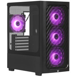 Компьютерный корпус Accord ACC-B022 черный без БП mATX 1x80мм 1x92мм 2x120мм 4xUSB 2.0 audio