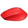 Мышь беспроводная Logitech M280 красный, 1000 dpi, радиоканал, USB, кнопки - 3