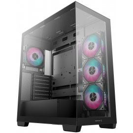 Компьютерный корпус Deepcool CG580 4F черный без БП ATX 6x120мм 3x140мм 2xUSB 3.0 audio bott PSU
