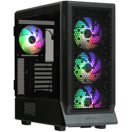 Компьютерный корпус Thermaltake Ceres 300 TG ARGB черный без БП ATX 3x140мм 2xUSB 3.0 1xUSB3.1 audio bott PSU