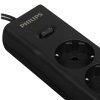 Сетевой фильтр Philips CHP4336BB/51, 3м, 3 розетки, черный