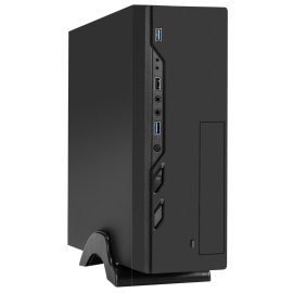 Компьютерный корпус Minitower ExeGate mEVO-9302-RGb-500W-12 (mATX, БП 500NPX с вент. 12см, 2*USB+1*USB 3.0, HD аудио, черный с RGb подсветкой)