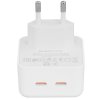 Сетевое зарядное устройство BOROFONE (6941991101113) BA76A 2Type-C 3.0A PD 35W, белый