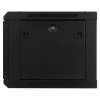 Шкаф телекоммуникационный настенный Hyperline TWB, 19", 6U, 367х600х450 мм (ВхШхГ), дверь: металл, разборный, черный