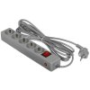 Сетевой фильтр Perfeo "POWER+",PF_A4663 (5,0м, 5 розеток, серый (PF-PP-5/5,0-G))