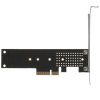 Переходник ORIENT C300EN PCI-Ex4->M.2 M-key NVMe SSD, тип 2230/2242/2260/2280/22110, 2 планки крепления в комплекте (33294)