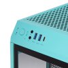 Компьютерный корпус Thermaltake The Tower 100 Turquoise черный без БП miniITX 1x120мм 3x140мм 2xUSB 3.0 audio bott PSU