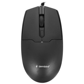 Мышь проводная Oklick 185M черный, 1200 dpi, USB, кнопки - 3