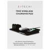 Беспроводное зарядное устройство Satechi ST-X3TWCPM Trio Wireless Charging Pad для телефона, часов и наушников серый космос