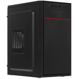 Компьютерный корпус Miditower ExeGate EX290190RUS AA-442U2-AA500 (ATX, AA500 8 см, 1*USB+2*USB 3.0, аудио, черный)