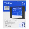 Накопитель SSD WD 2Tb Blue Client SATA 2.5" 6Gb/s, 560/530, IOPS 95/84K, MTBF 1,75M, 3D NAND TLC, 500TBW, Retail (856315)