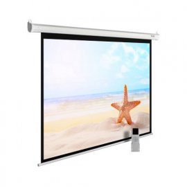 Экран Cinema S'OK SCPSM-266x150-ED60 16:9 настенно-потолочный, моторизованный, 266x150см, белый корпус, экстрадроп 60см