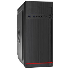 Компьютерный корпус ExeGate EX268691RUS Компьютерный корпус MiniITX ExeGate MI-207 Black, miniITX/mATX, (M450, 80мм), 2*USB, Audio