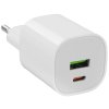 СЗУ 1USB+1Type-C 3.0A PD 20W+QC3.0 быстрая зарядка для Type-C Type-C Borofone BA104A (White)