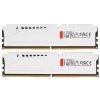 Оперативная память Kingston Fury Beast, DDR5, 32Gb (2x16Gb), 5200MHz, CL40, DIMM, с радиаторами, белый