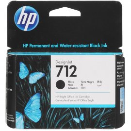 Картридж струйный HP 712 3ED71A черный (80мл) для HP DJ Т230/630