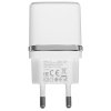 Сетевое зарядное устройство C12 Smart dual USB charger, белый