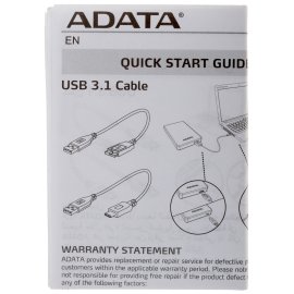 Внешний HDD 2.5" ADATA HV620S, 2TB, USB 3.2 Gen 1 Type-A, 5400 rpm, черный