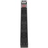 Блок розеток (PDU) Gembird MAX-19-EH8-0, 1U, кол-во розеток:8 (8xЕвро), 16А, черный