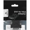 Переходник DVI-VGA Cablexpert A-DVI-VGA-BK, 29M/15F, черный, пакет