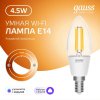 Лампа светодиодная филаментная Gauss Smart Home DIM E14 C35 4,5 Вт 1/10/40