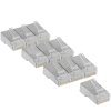 Вилка RJ-45 (8P8C) PLUG5SP/10 универсальная кат.5e экранированная, контакты 30 микродюймов" (10 шт.)