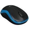 Мышь беспроводная Logitech M186 черный/красный, 1000 dpi, радиоканал, USB, кнопки - 3