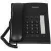 Телефон проводной Panasonic KX-TS2382RUB черный индикатор вызова,повторный набор последнего номера,4 уровня громкости звонка