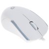Мышь проводная Oklick 245M белый, 1000 dpi, USB, кнопки - 3