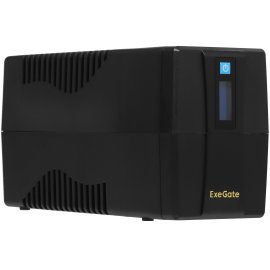 Источник бесперебойного питания ExeGate Power Back BNB-650.LED.AVR.EURO.RJ.USB 650VA/360W, LED, AVR,2 евророзетки, RJ45/11, USB, черный