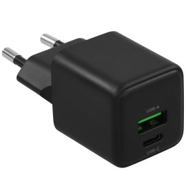 Сетевое зарядное устройство Buro BUWD1 3A PD+QC черный