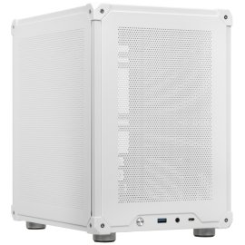 Компьютерный корпус JONSBO D40 White без БП, боковая панель из закаленного стекла, mini-ITX, micro-ATX, ATX, белый