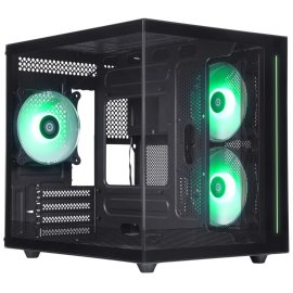 Компьютерный корпус Defender NovaCube черный,mATX,3fan,switchM/BSynс