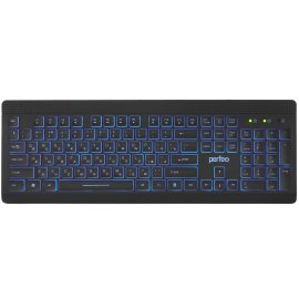 Клавиатура проводная Qumo Unicorn K01, 104 клавиш мультимедиа, встроенная радужная подсветка