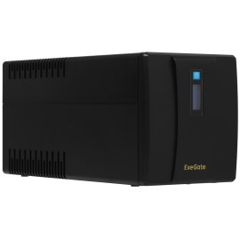 Источник бесперебойного питания ExeGate SpecialPro Smart LLB-1200.LCD.AVR.4SH.USB 1200VA/750W, LCD, AVR, 4*Schuko, USB, черный