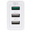 Сетевое зарядное устройство Qumo Quick Charge 3.0 3 USB (Charger 019), Quick charge 3.0, 3 USB, QC 3.0 + 2,1A, белый