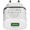 Сетевое зарядное устройство + Кабель Micro HOCO HC-16286 C12Q/1m/QC 3.0/1 USB/Выход: 5V_9V_12V, 18W, белый